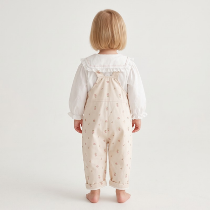 Lilo Floral Heart Dungarees - Floral Dungarees