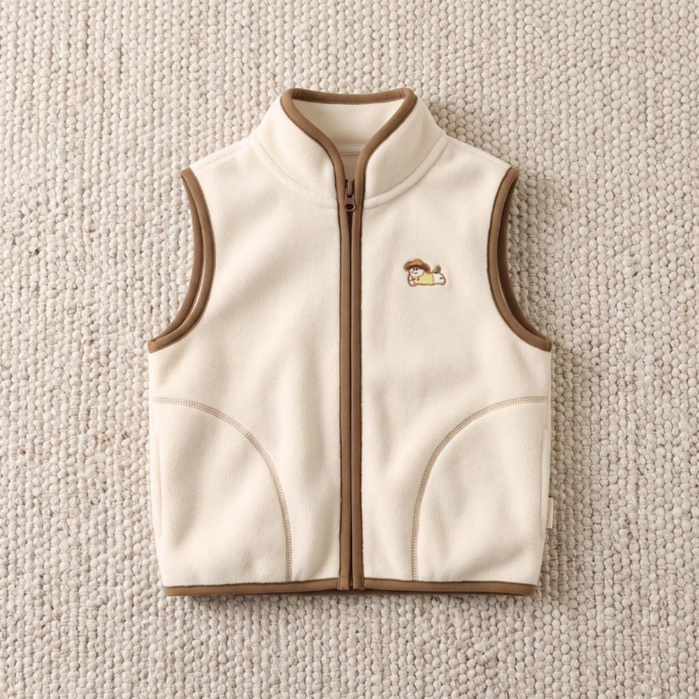 Lilo Kids Fleece Gilet - Cream
