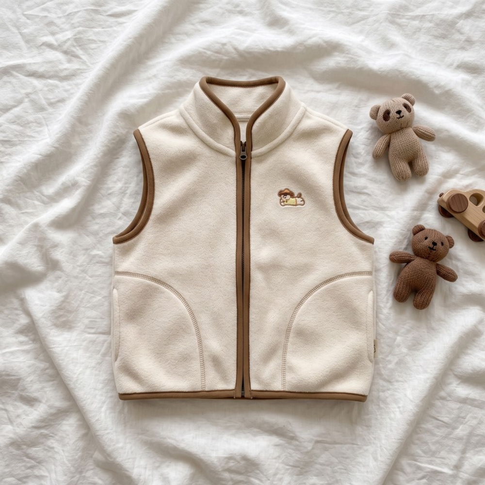 Lilo Kids Fleece Gilet - Cream