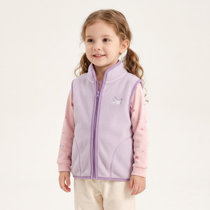 Lilo Kids Fleece Gilet - Lilac