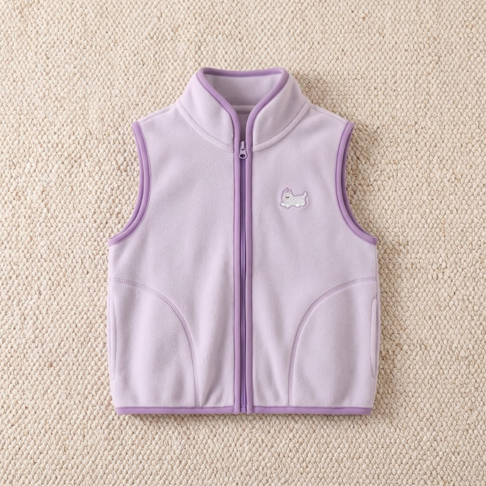 Lilo Kids Fleece Gilet - Lilac