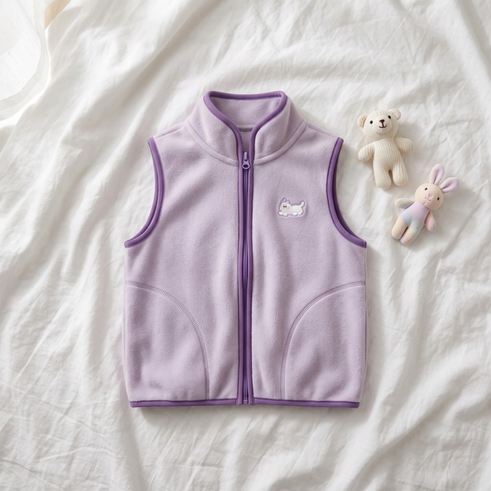 Lilo Kids Fleece Gilet - Lilac