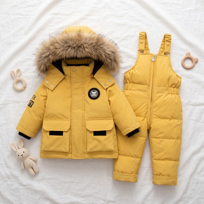 Lilo Baby Puffer Jacket Set - Yellow
