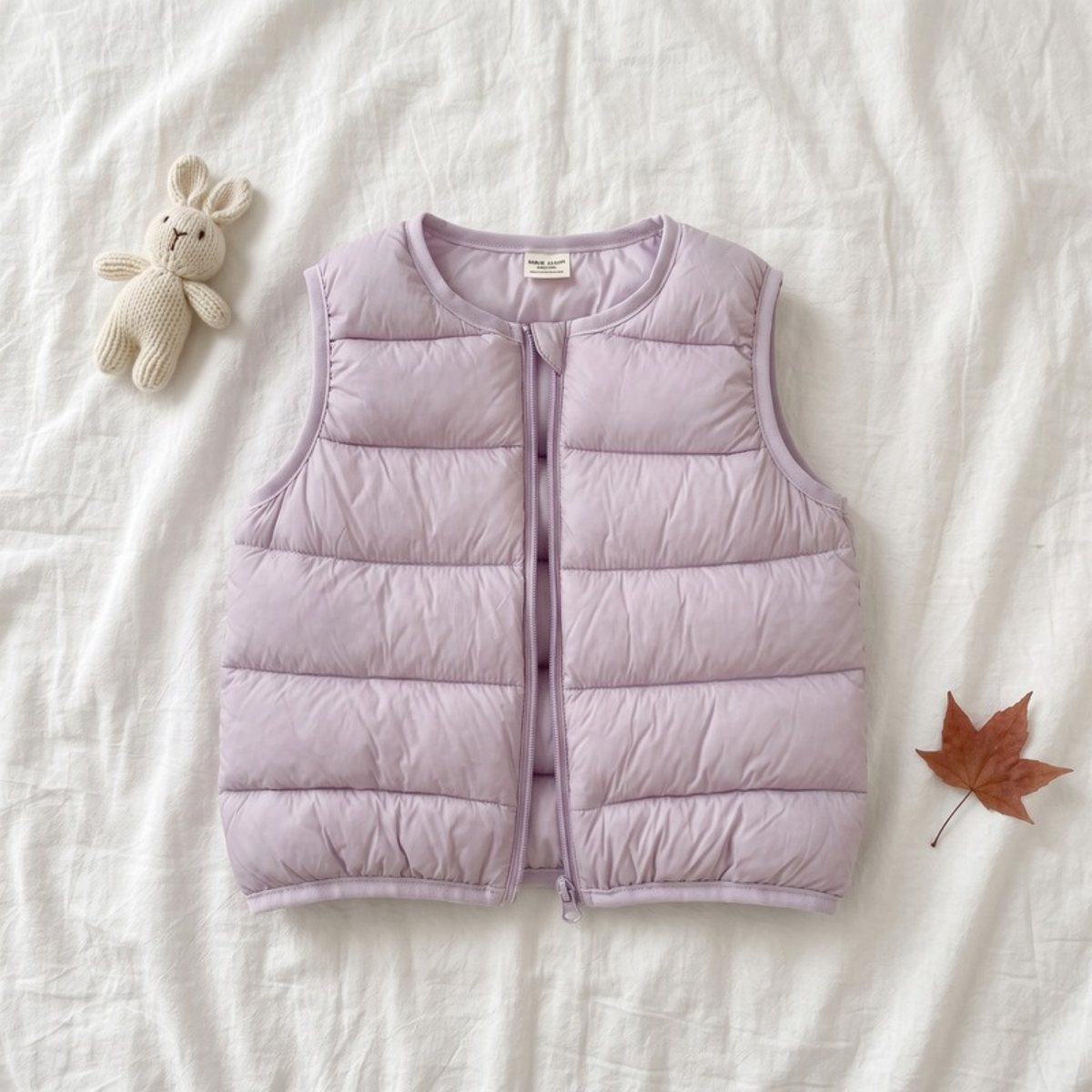Lilo Slim Padded Sleeveless Gilet - Lilac