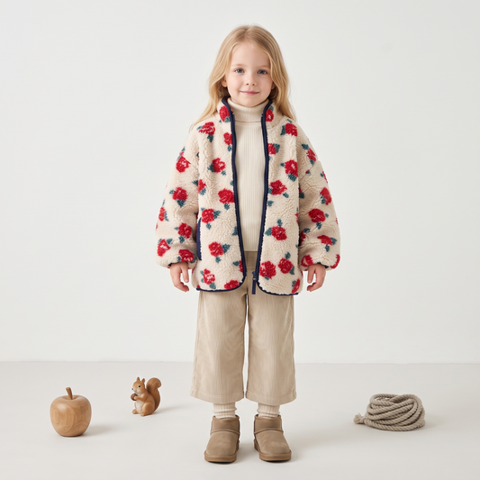 Lilo Wool Lined Winter Coat - Oat Ivory