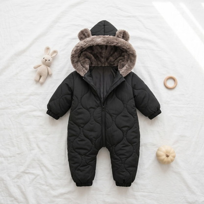 Lilo Ear Hood Padded Snowsuit - Black