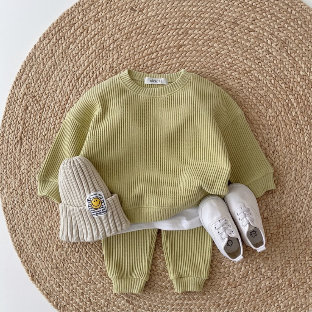 Lilo Casual Knit Two Piece Set - Pistachio