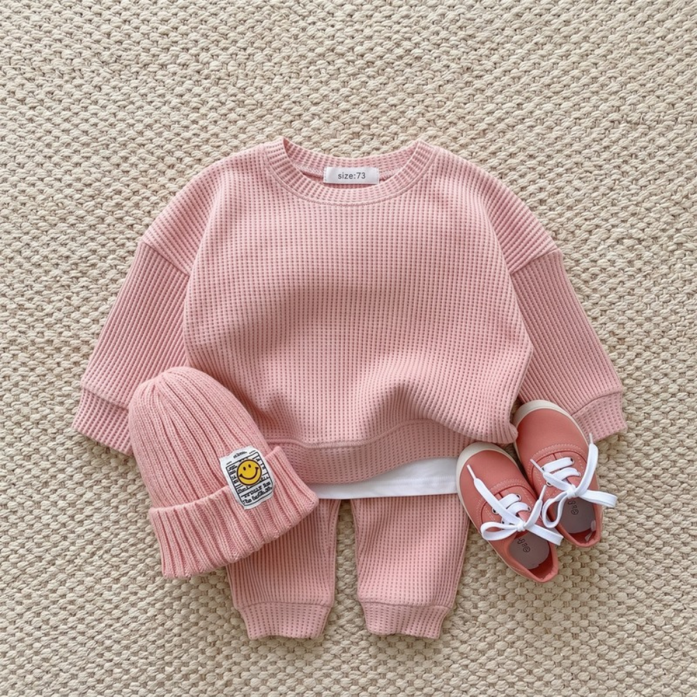 Lilo Casual Knit Two Piece Set - Pink