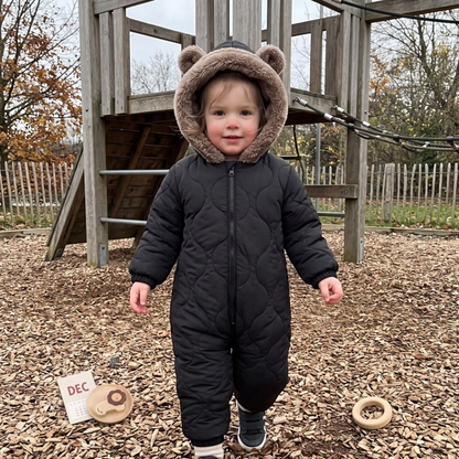 Lilo Ear Hood Padded Snowsuit - Black