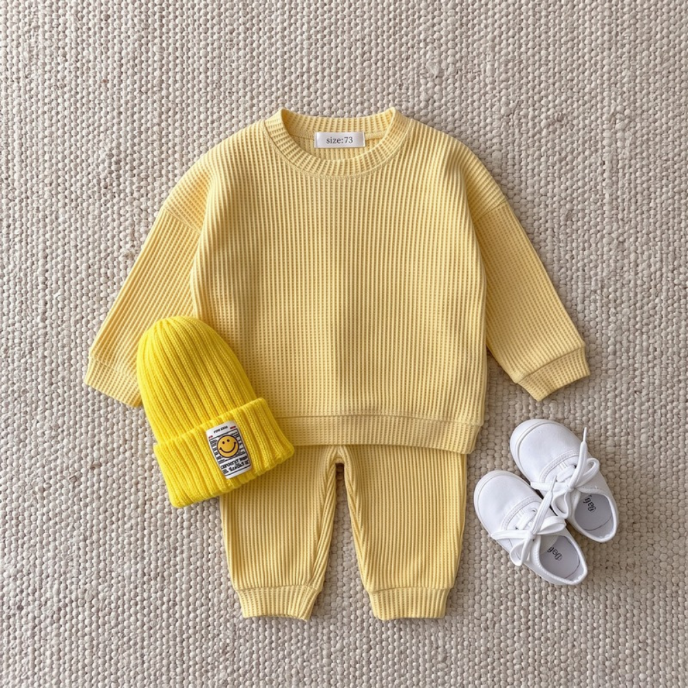 Lilo Casual Knit Two Piece Set - Yellow