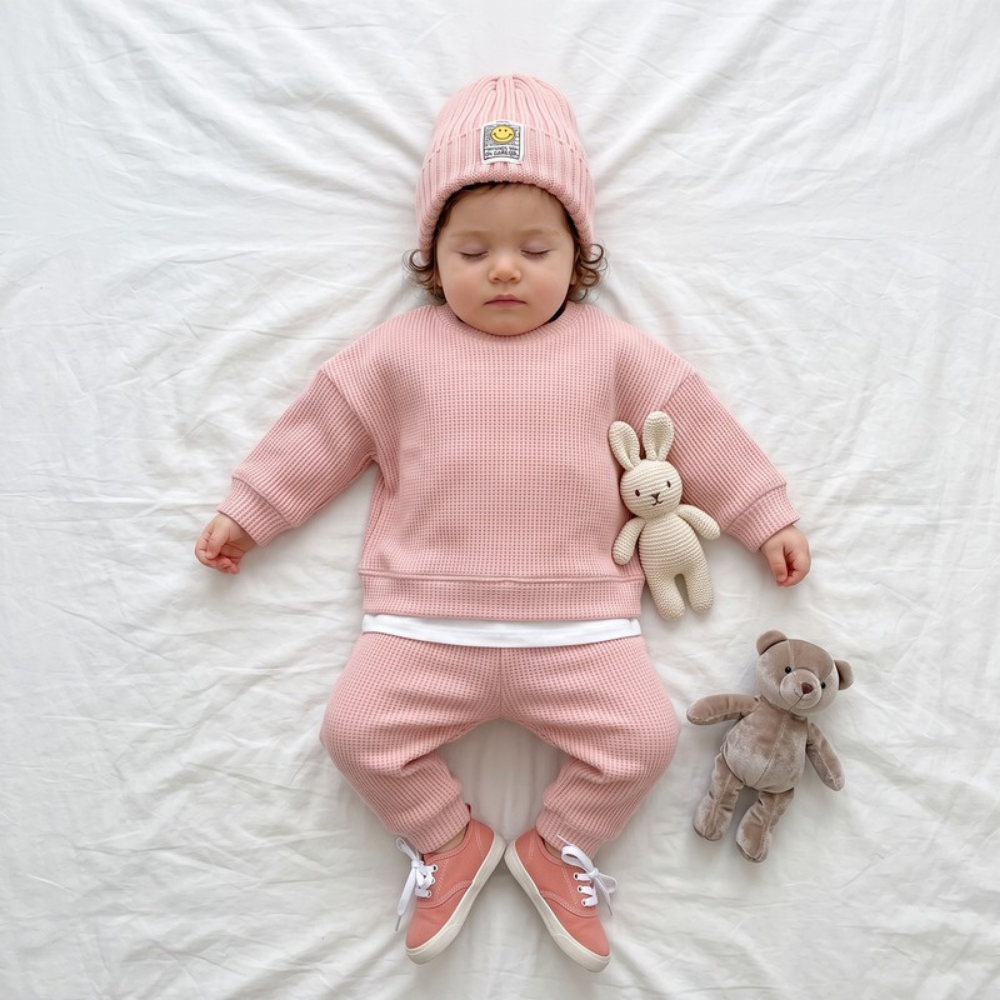 Lilo Casual Knit Two Piece Set - Pink