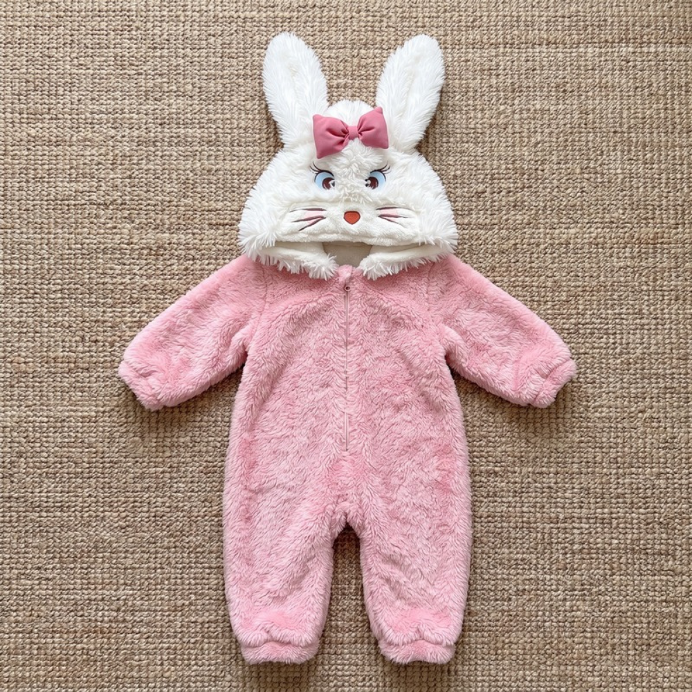 Lilo Cartoon Padded Hooded Romper