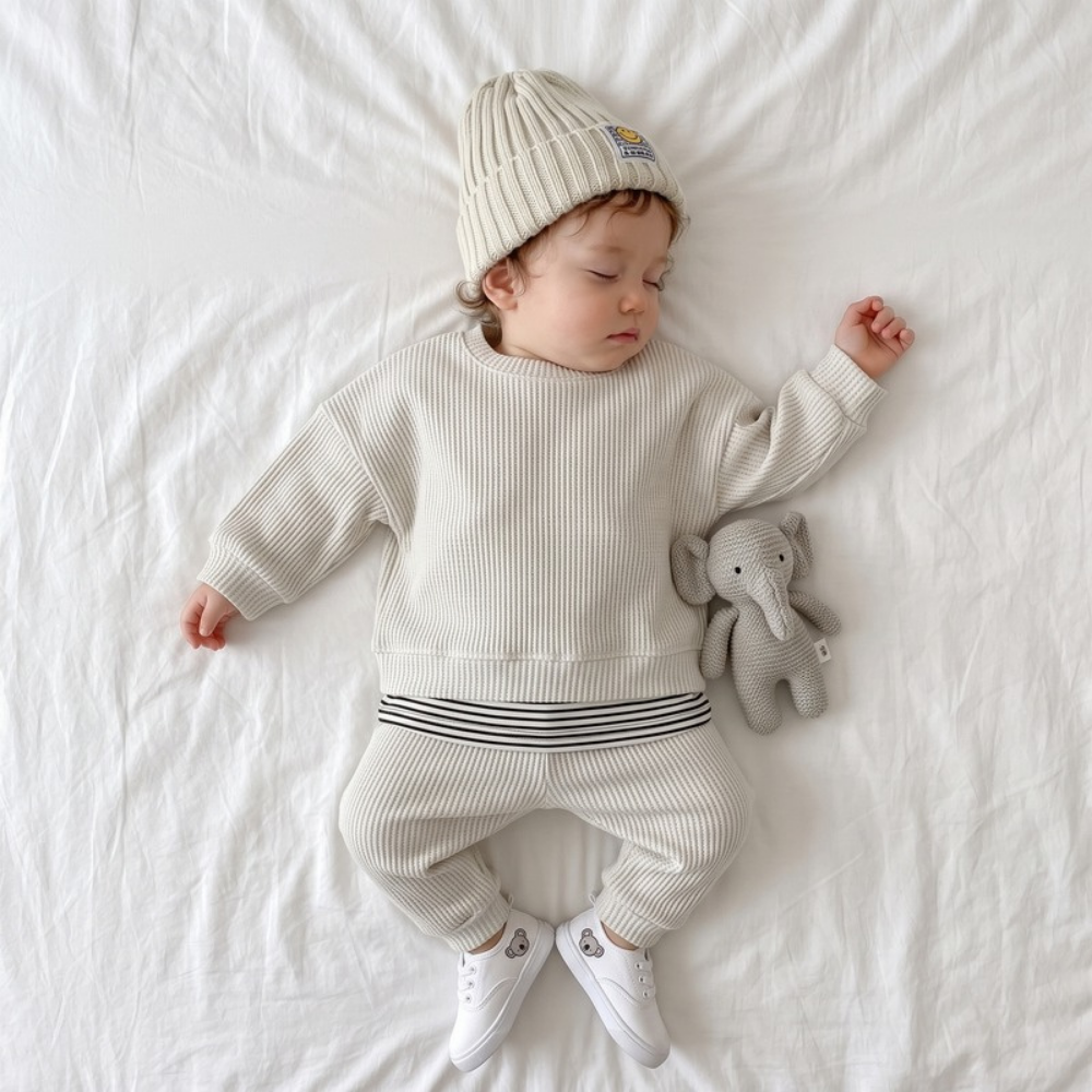 Lilo Casual Knit Two Piece Set - Grey