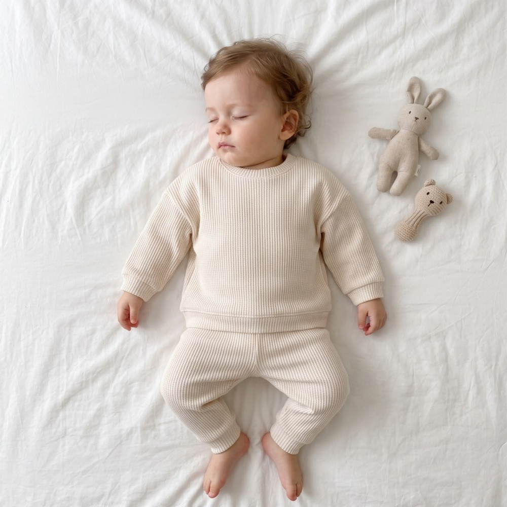 Lilo Casual Knit Two Piece Set - Milky White