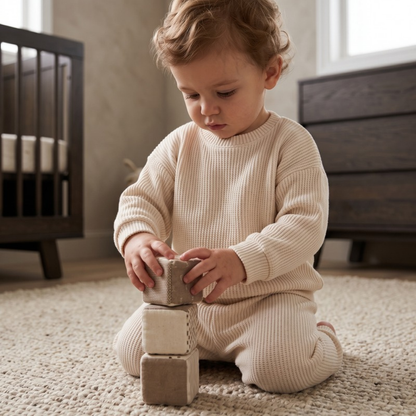 Lilo Casual Knit Two Piece Set - Milky White