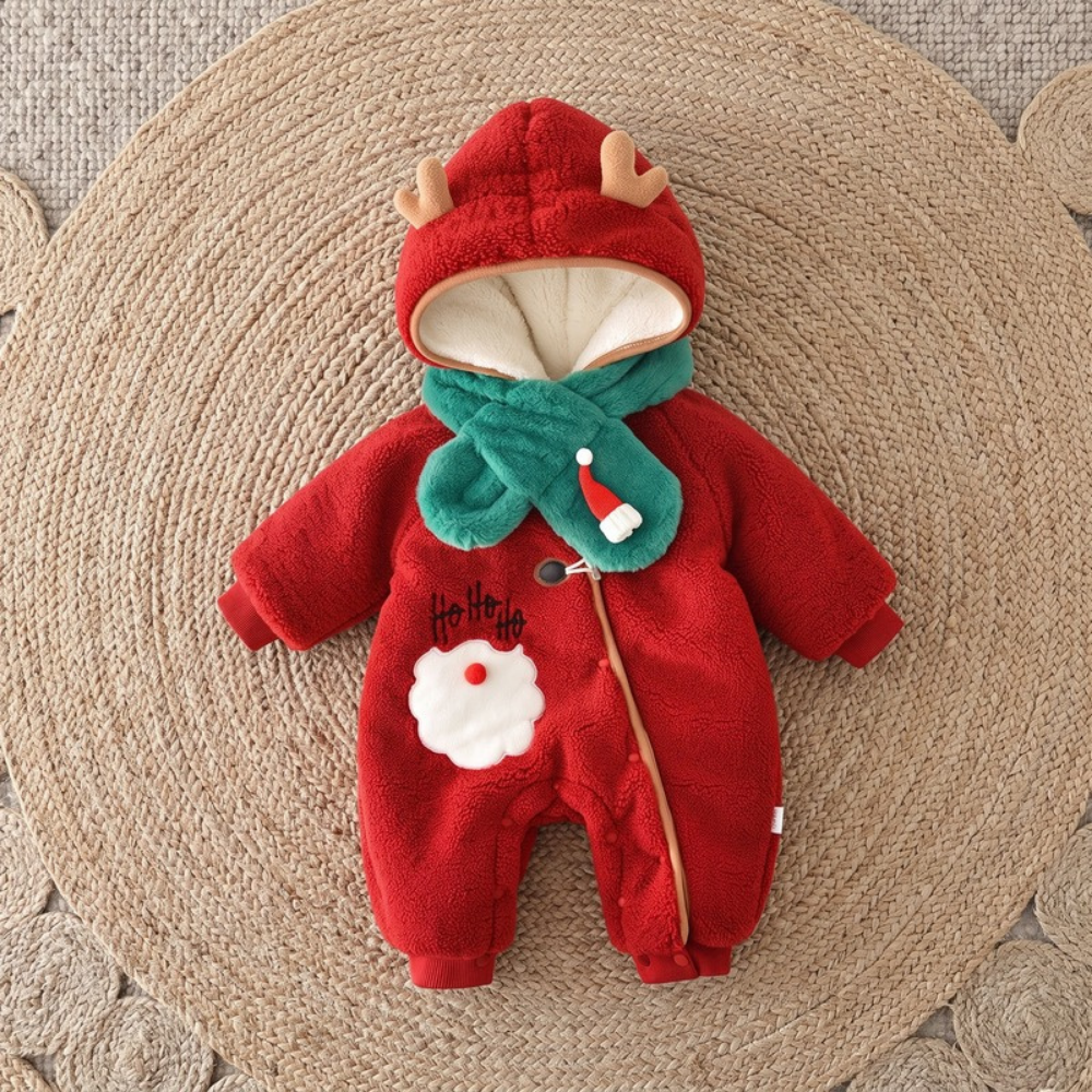 Lilo Fleece Romper with Scarf