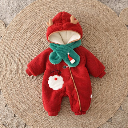 Lilo Fleece Romper with Scarf