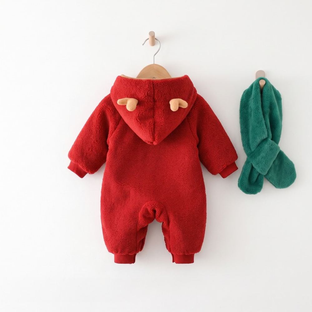 Lilo Fleece Romper with Scarf