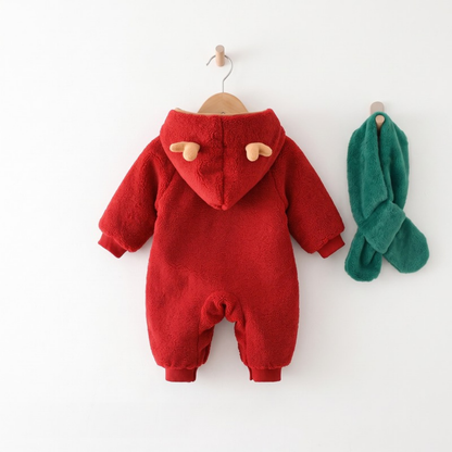 Lilo Fleece Romper with Scarf