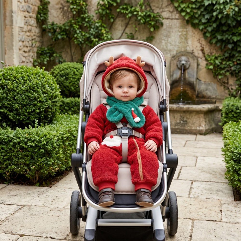 Lilo Fleece Romper with Scarf