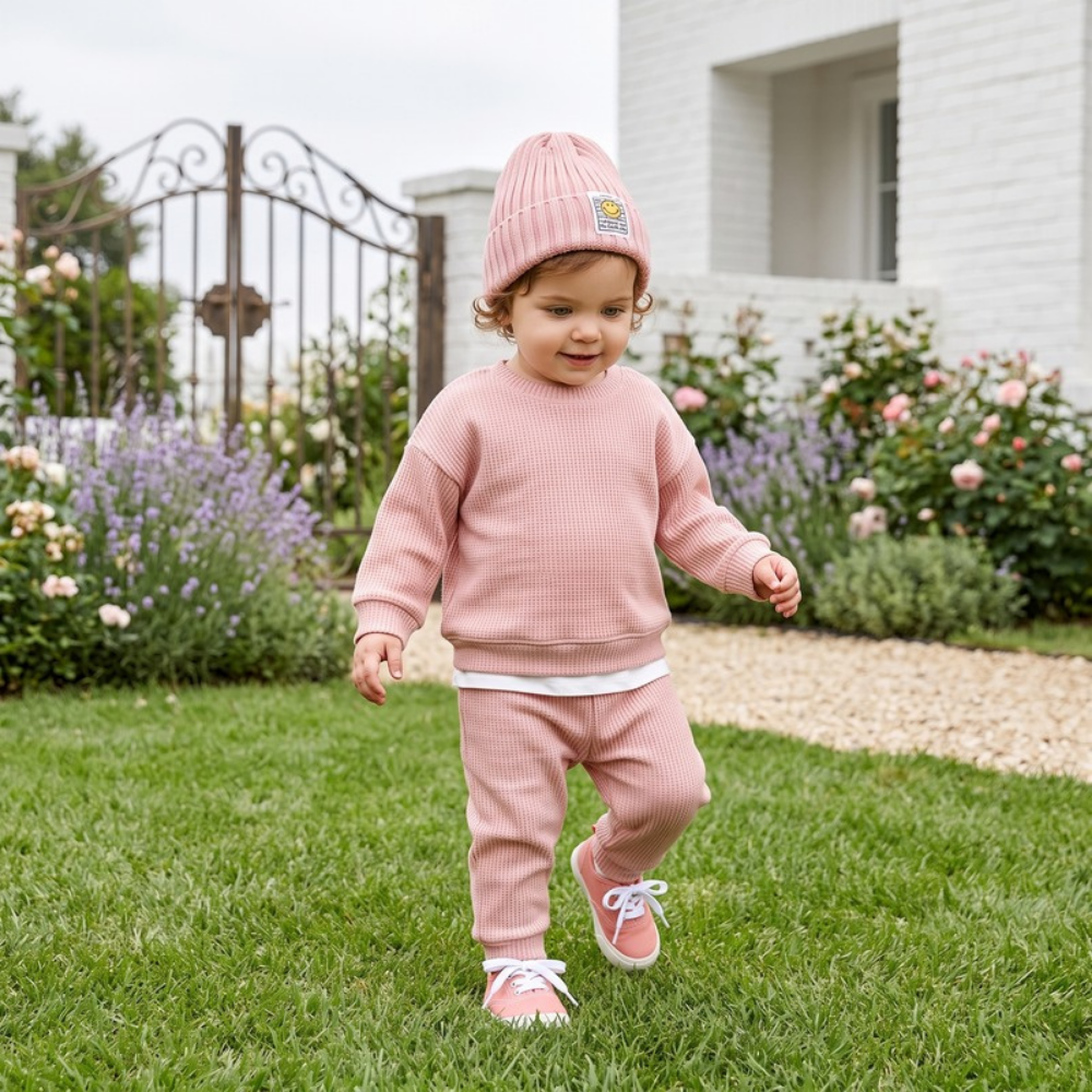 Lilo Casual Knit Two Piece Set - Pink