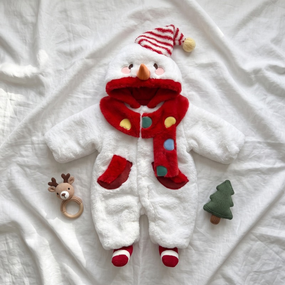 Lilo Snowman Plush Christmas Romper