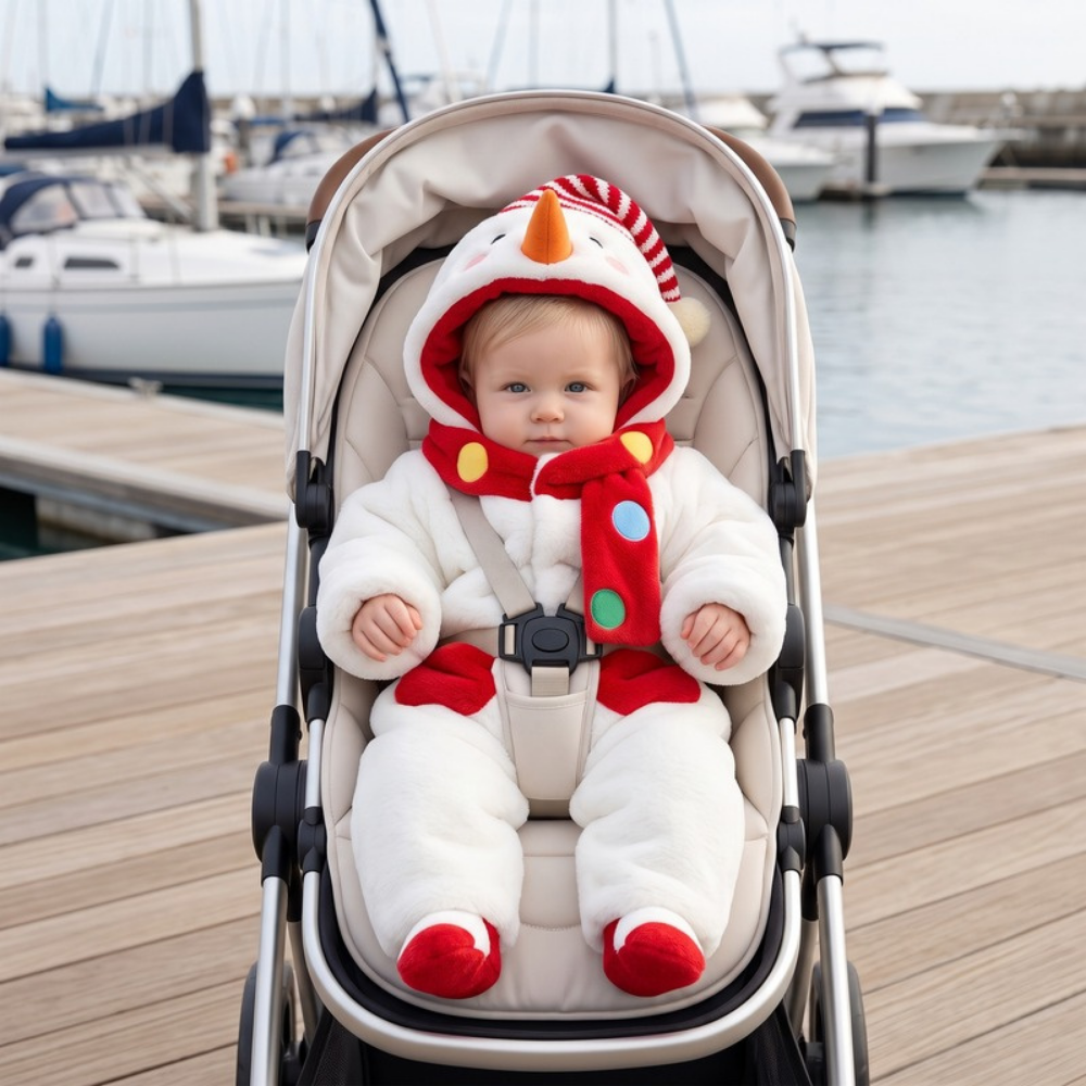 Lilo Snowman Plush Christmas Romper