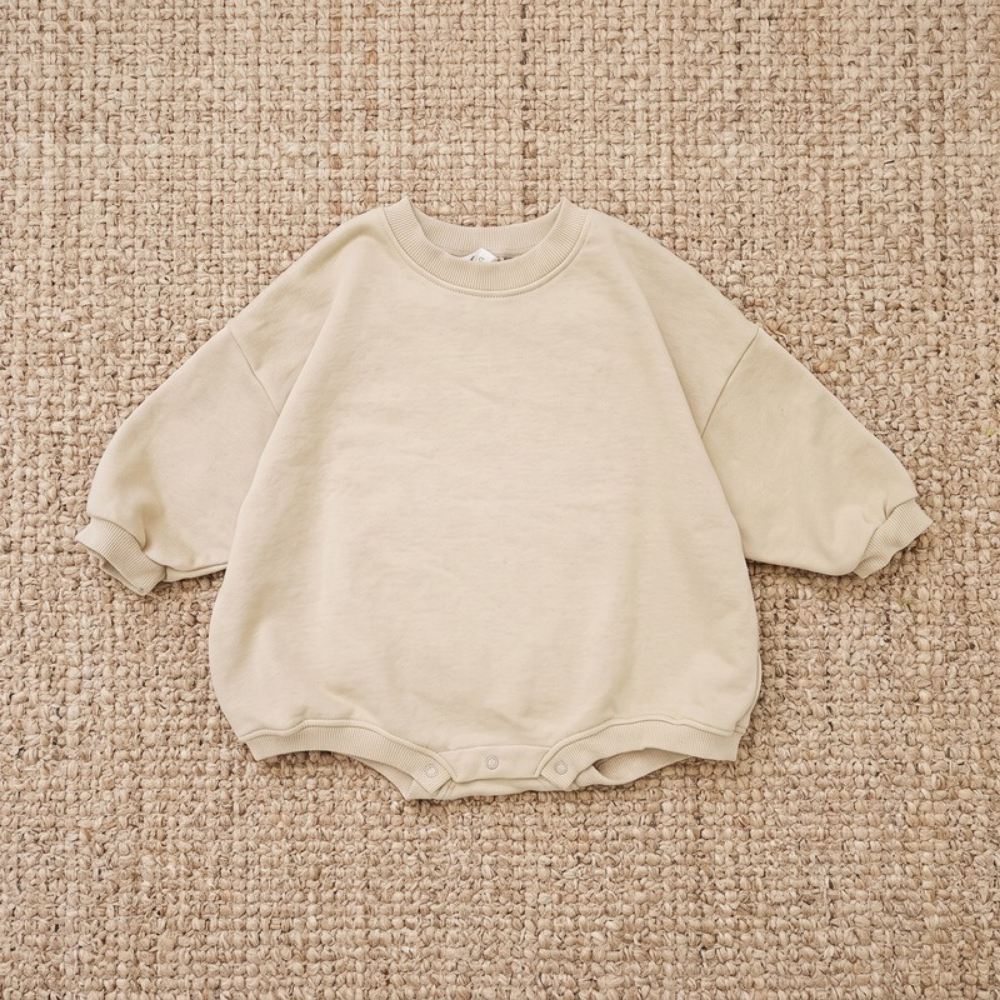 Lilo Sweatshirt Romper - Sand