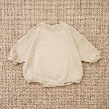 Lilo Sweatshirt Romper - Sand