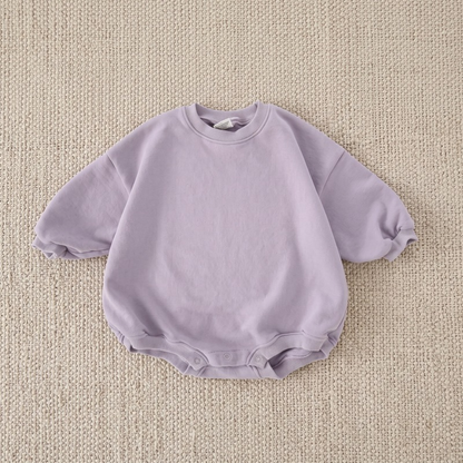 Lilo Sweatshirt Romper - Purple