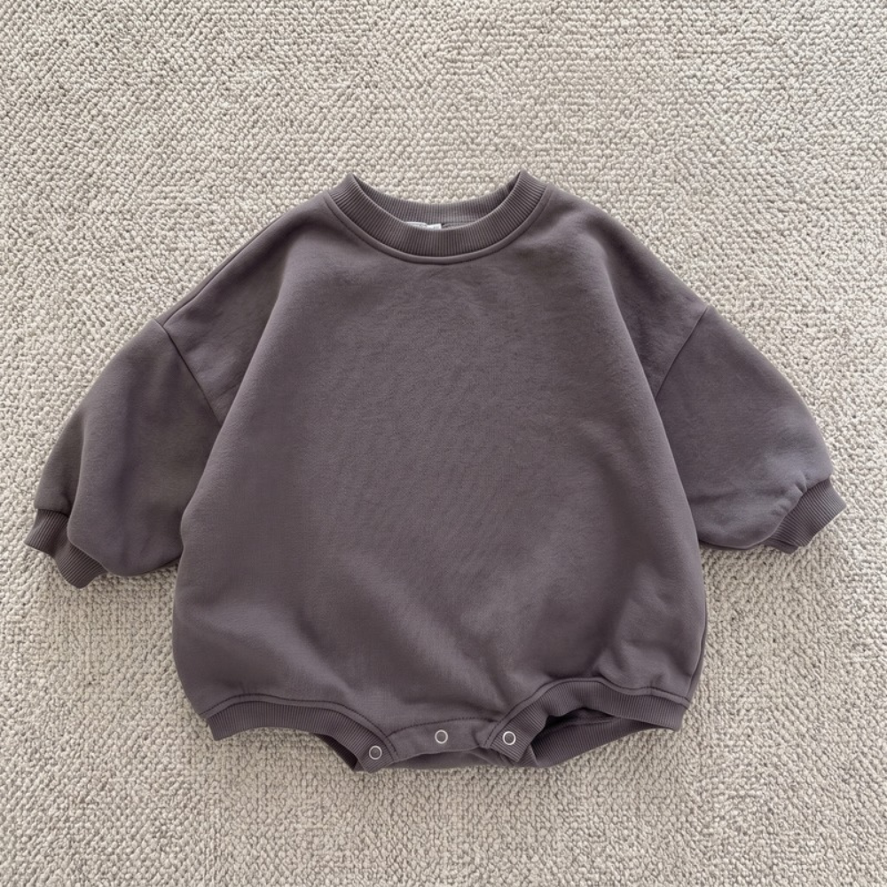 Lilo Sweatshirt Romper - Dark Grey