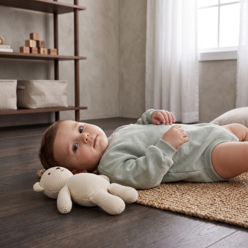 Lilo Sweatshirt Romper - Sage Mint