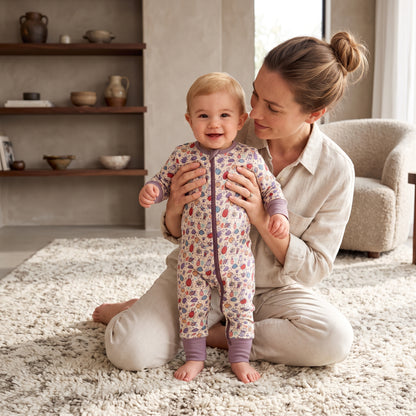 Bug Party Baby Zip Romper