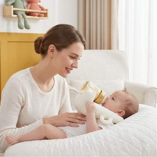 Contoured Baby Bottle Support Cushion