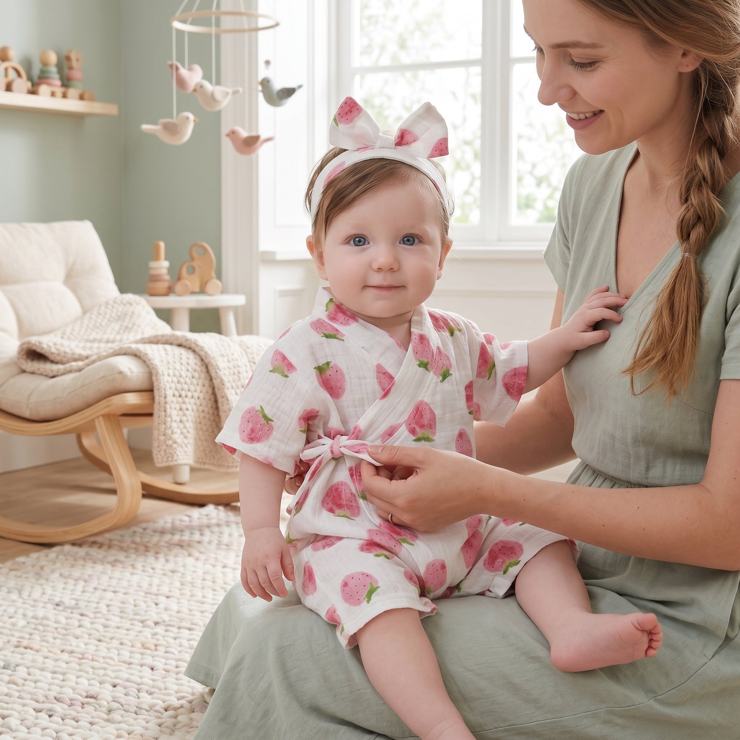 Baby Lilo Soft Ribbed Kimono