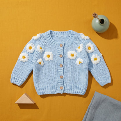 Baby Lilo Bloom Embroidery Cardigan