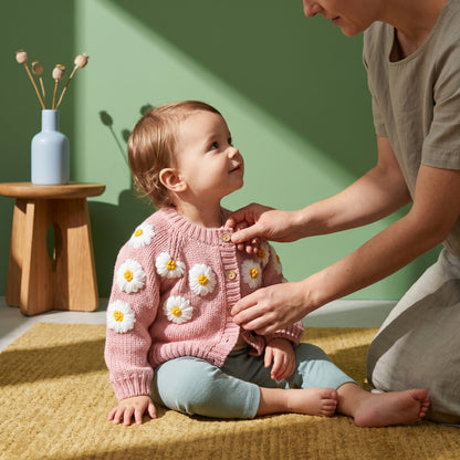 Baby Lilo Bloom Embroidery Cardigan