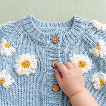 Baby Lilo Bloom Embroidery Cardigan