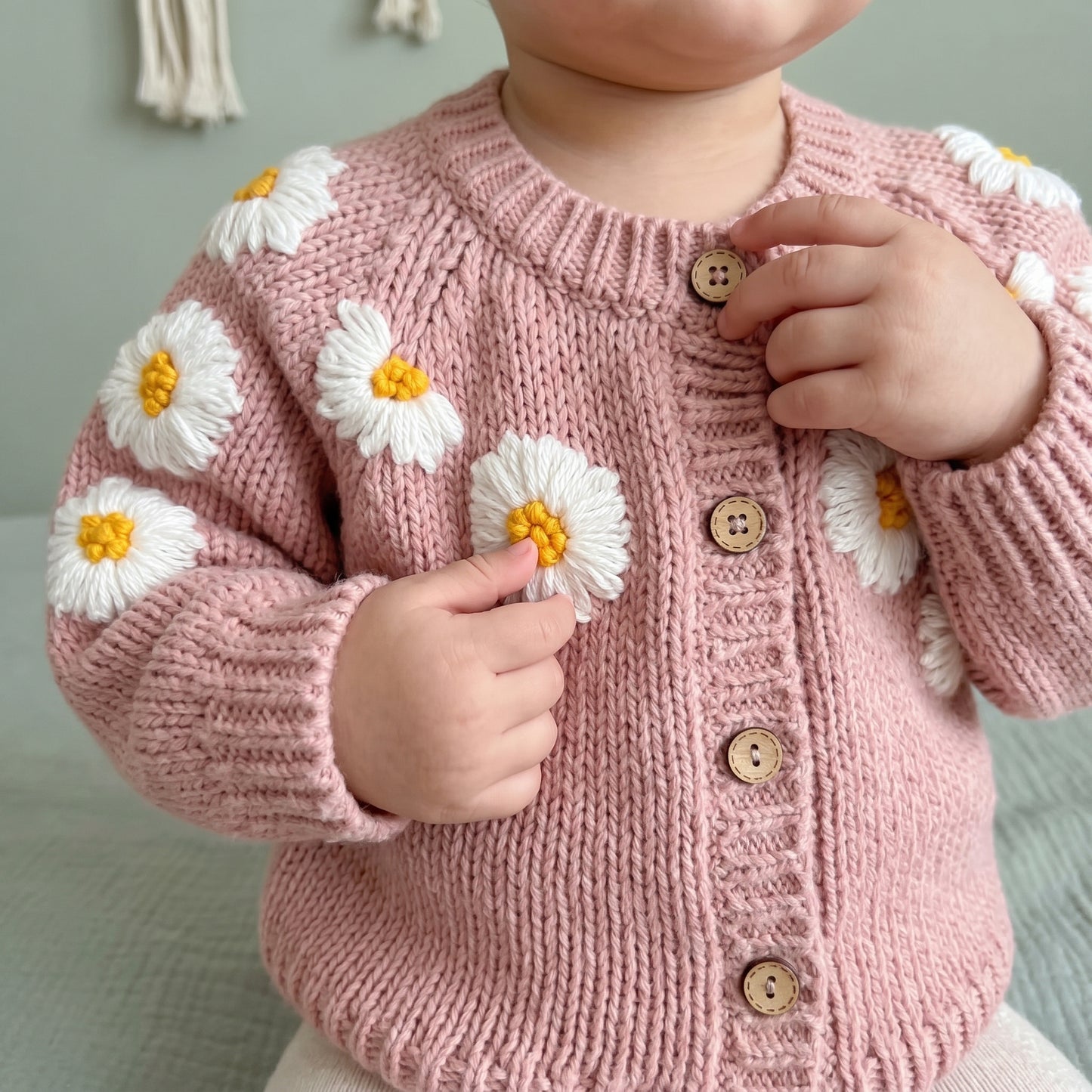 Baby Lilo Bloom Embroidery Cardigan