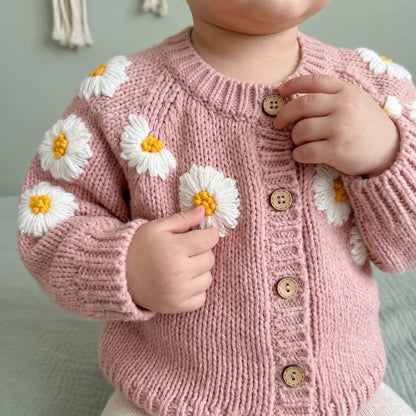 Baby Lilo Bloom Embroidery Cardigan