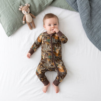 Wild Deer Baby Zip Romper