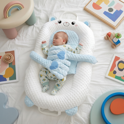 Newborn Nest Lounger Tummy Time Bed