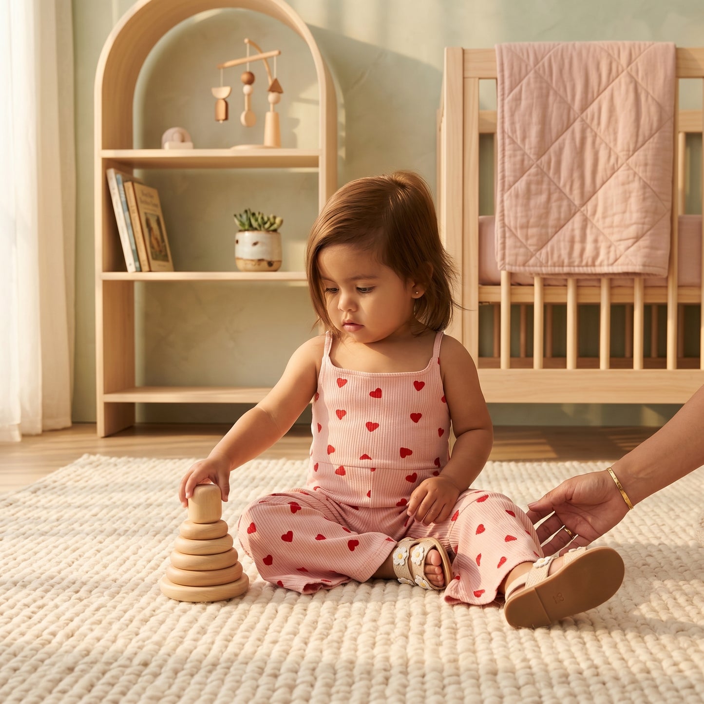 Baby Lilo Heart Flare Jumpsuit