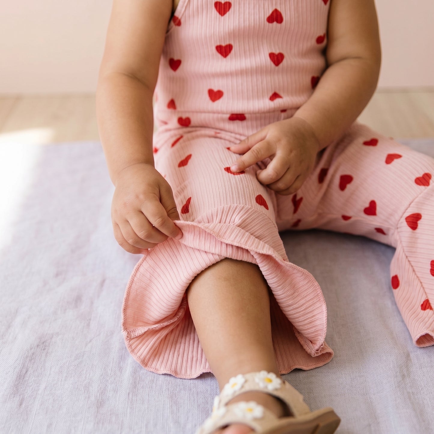 Baby Lilo Heart Flare Jumpsuit