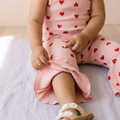 Baby Lilo Heart Flare Jumpsuit