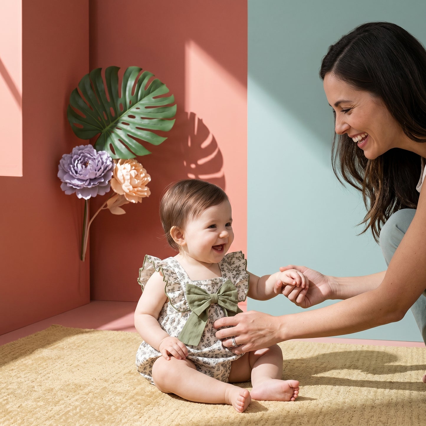 Baby Lilo Gardenia Floral Romper