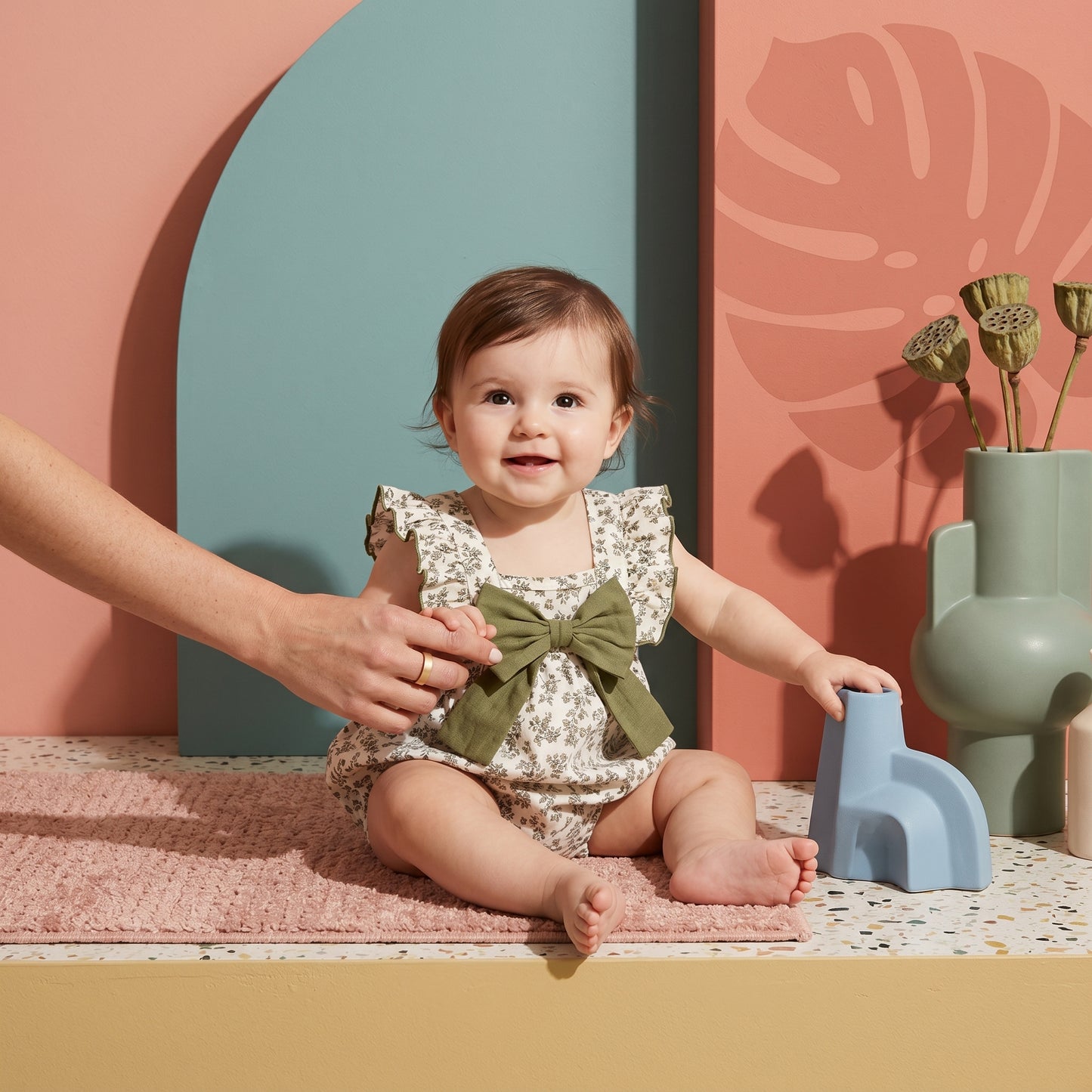 Baby Lilo Gardenia Floral Romper