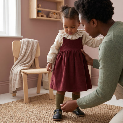 Baby Lilo Retro Corduroy Dress