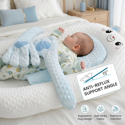 Newborn Nest Lounger Tummy Time Bed