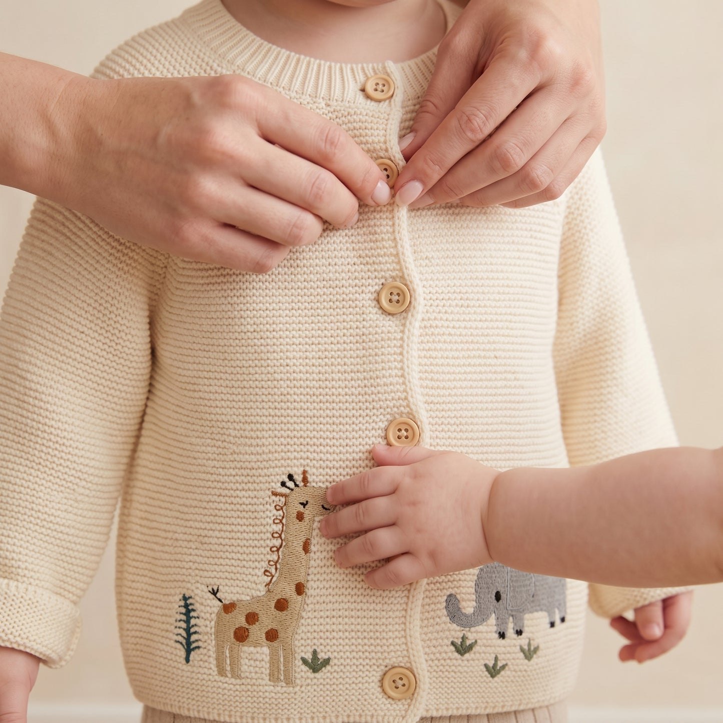 Baby Lilo Embroidered Knit Cardigan
